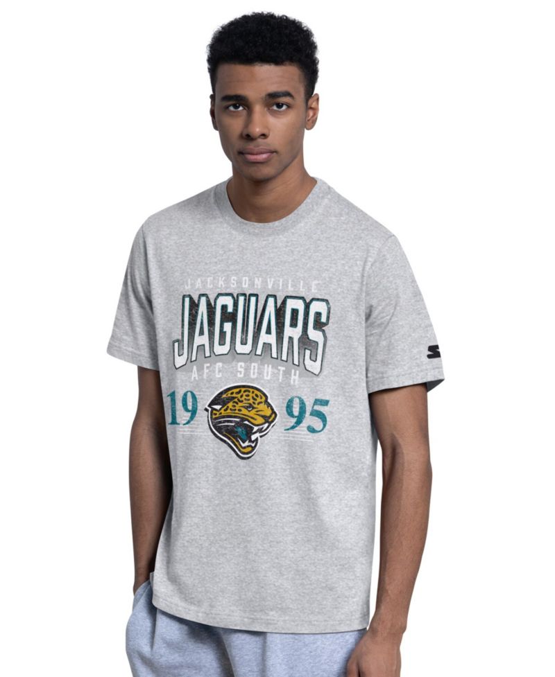Men's Black/Heather Gray Jacksonville Jaguars Two-Pack Throwback Logo T-Shirt Set