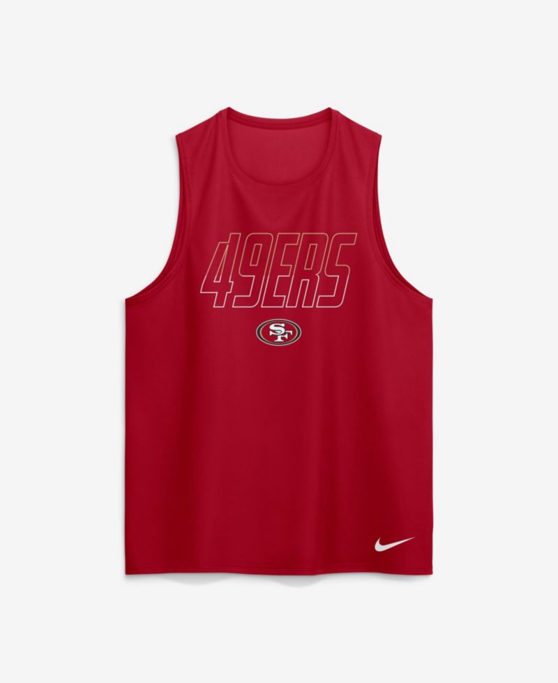 Men's Kickoff Miler San Francisco 49ers Screen Print Sleeveless Tank Top