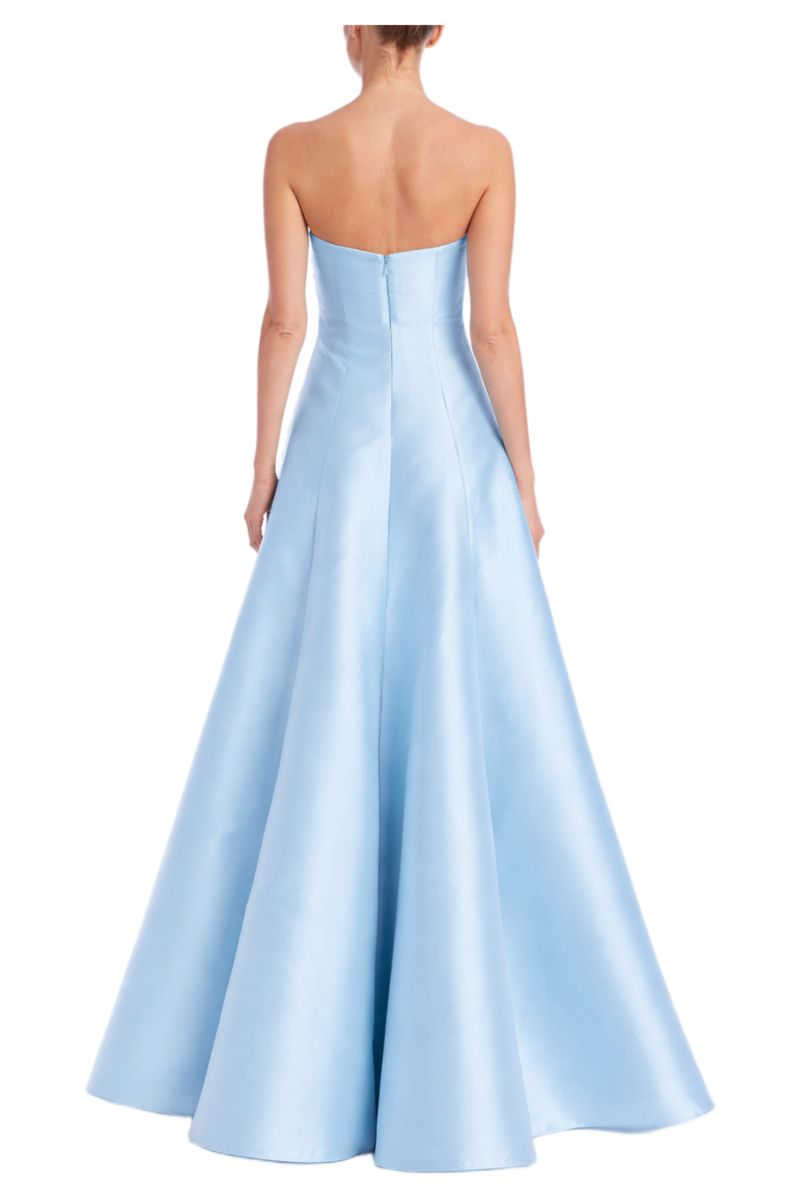 Women's Strapless Sweetheart Neck A-Line Gown