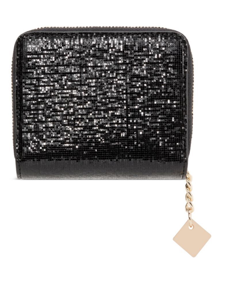 Kristina Metallic Zip Around Wallet