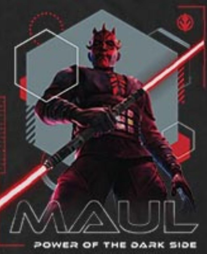 Men's Star Wars Maul Power Of The Dark Side Crewneck T-Shirt