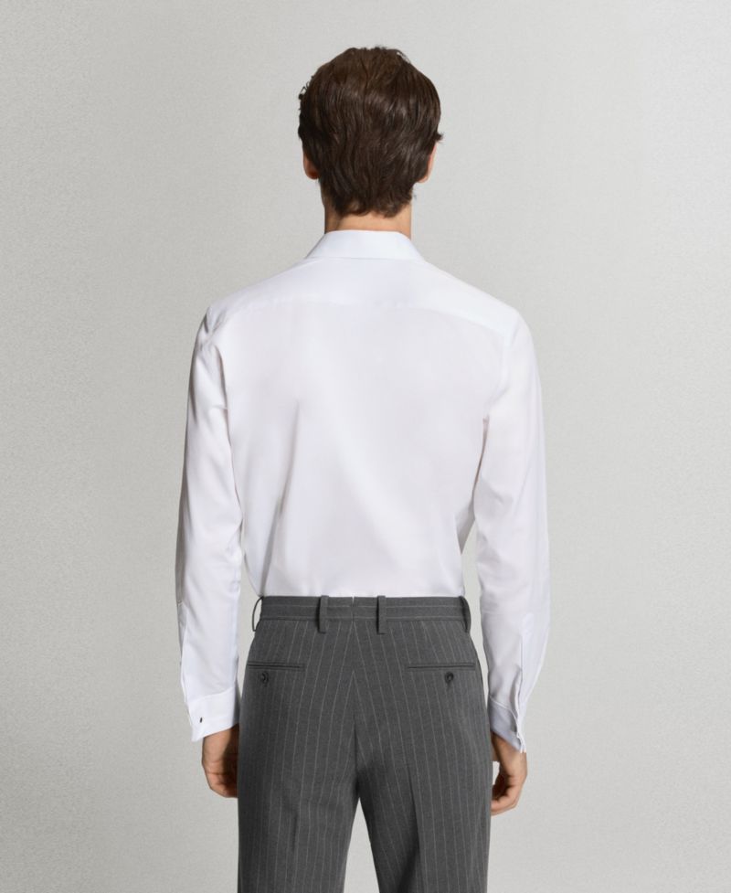 Men's Cotton Slim-Fit Dress Shirt