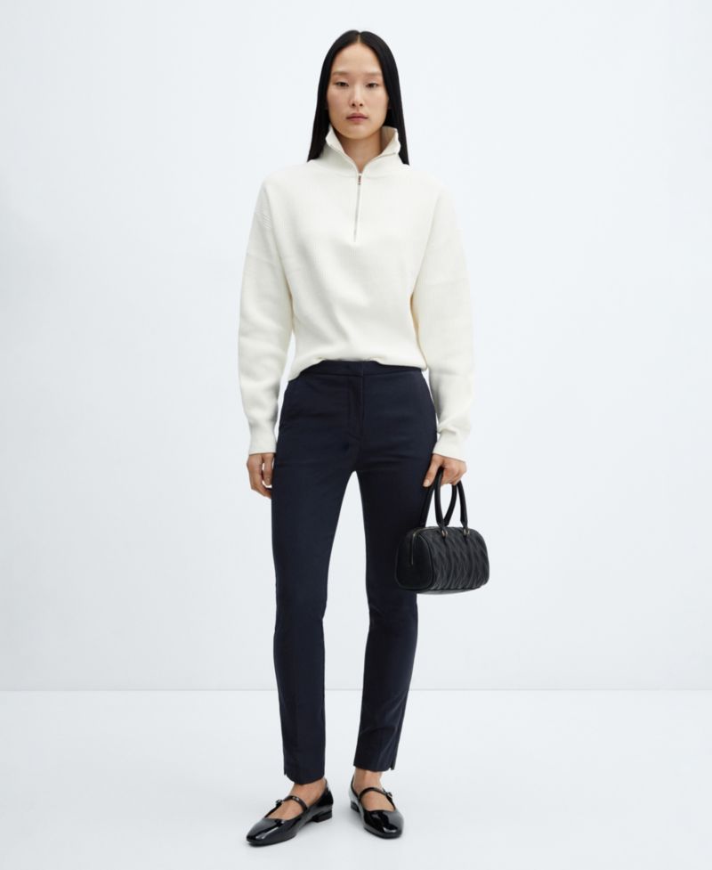 Women's Cropped Slim Fit Pants