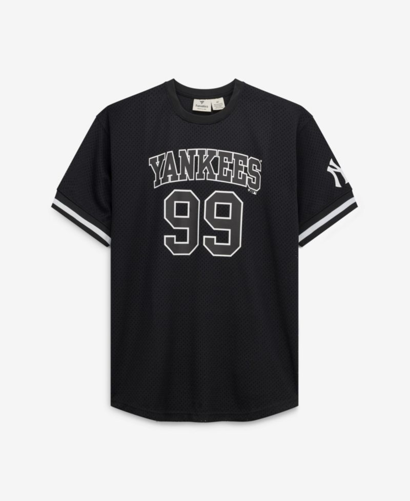 Men's Aaron Judge Black/White New York Yankees Big & Tall Heavyweight Mesh Jersey