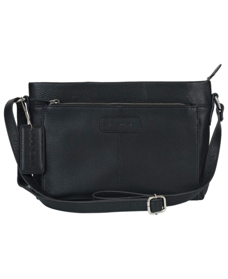 Pebble Loretta Leather Crossbody Handbag with Organizer