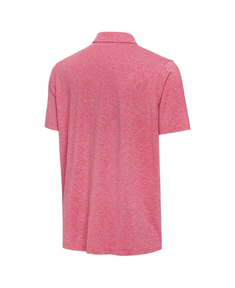 Men's Heather Red Texas Rangers Dashing Polo Shirt