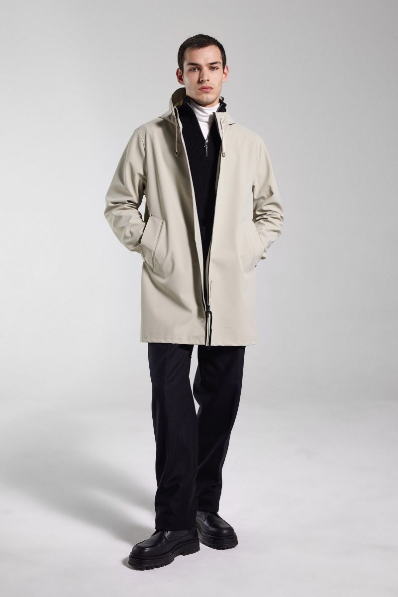 Men's Stockholm Lightweight Zip Matte Raincoat