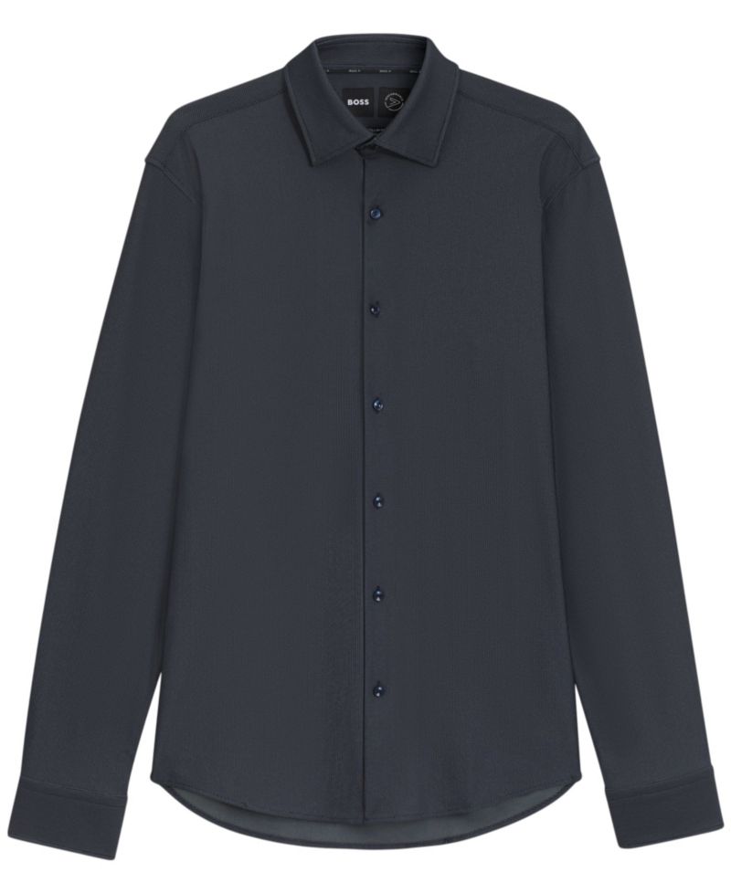 Men's Stretch Jersey Regular-Fit Dress Shirt