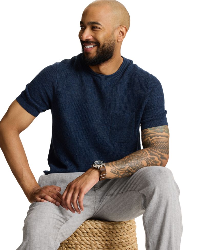 Men's Linen-Blend Beach Coast Classic-Fit Pants