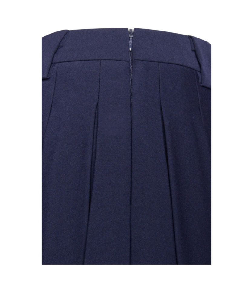 Women's Nasya Navy Blue Pleated Mini Skort