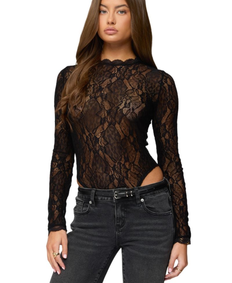 Women's Rosalinda Sheer Lace Bodysuit
