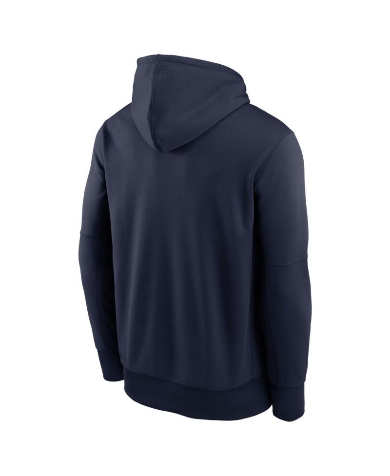 Men's Navy Auburn Tigers Team Stacked Dri-FIT Pullover Hoodie