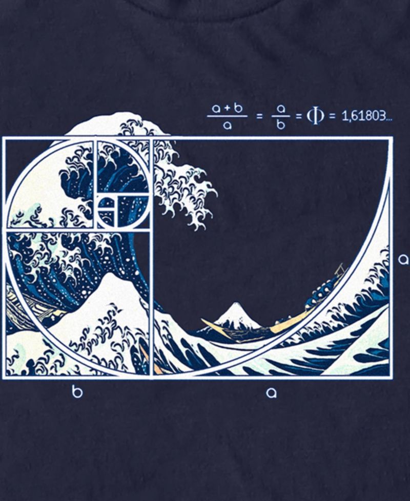 Men's The Great Fibonacci Wave Short-Sleeve T-Shirt