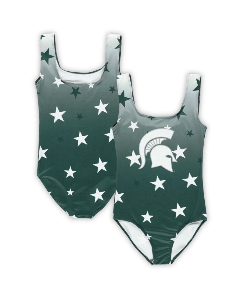 Big Boys and Girls Green Michigan State Spartans Dance Leotard