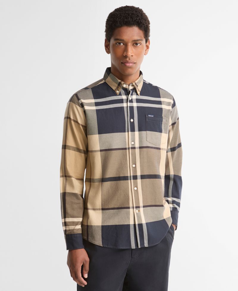 Men's Dunoon Tailored-Fit Tartan Twill Shirt