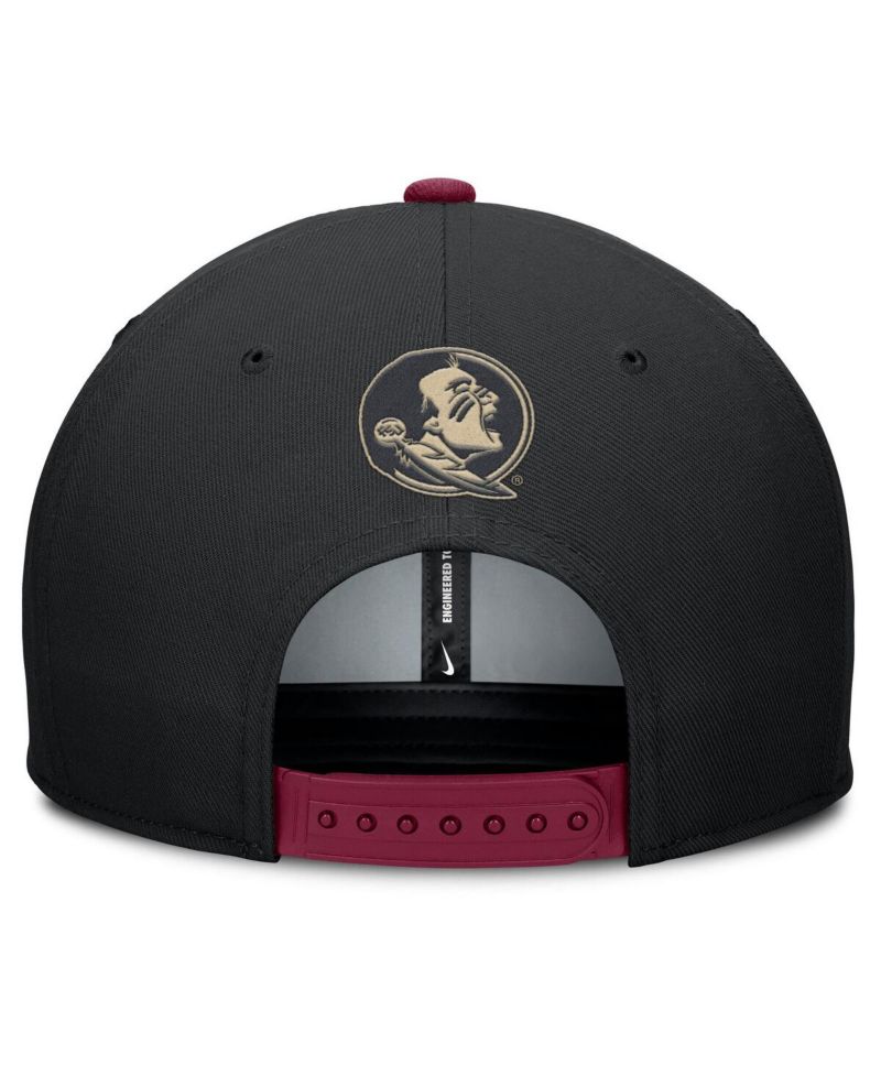 Men's Black/Garnet Florida State Seminoles 2025 Sideline Campus Pro Local Snapback Hat