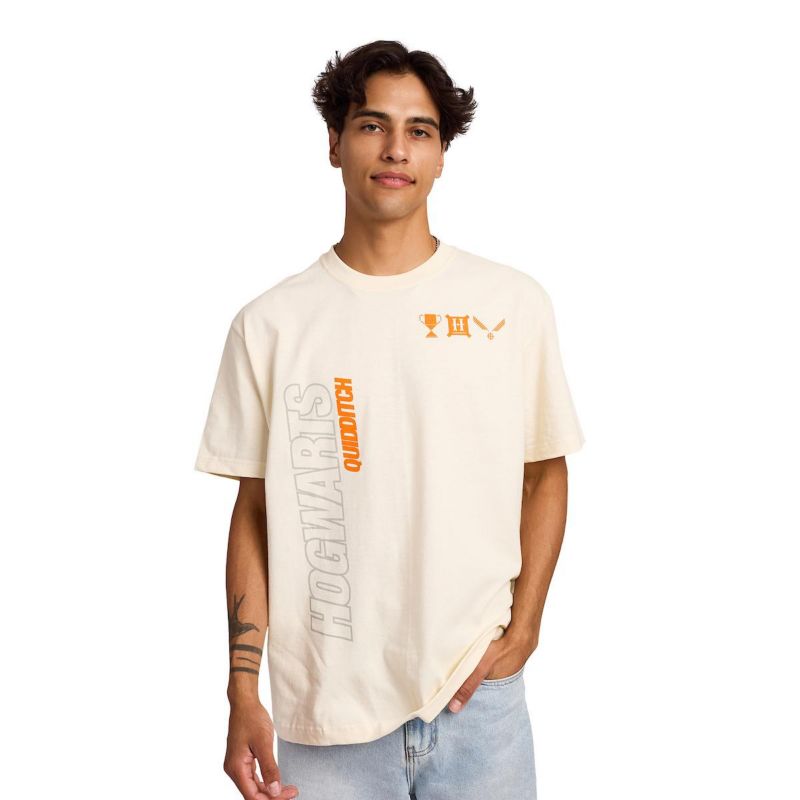 Men's Hogwarts Quidditch Tofu Crew Neck Short Sleeve T-shirt