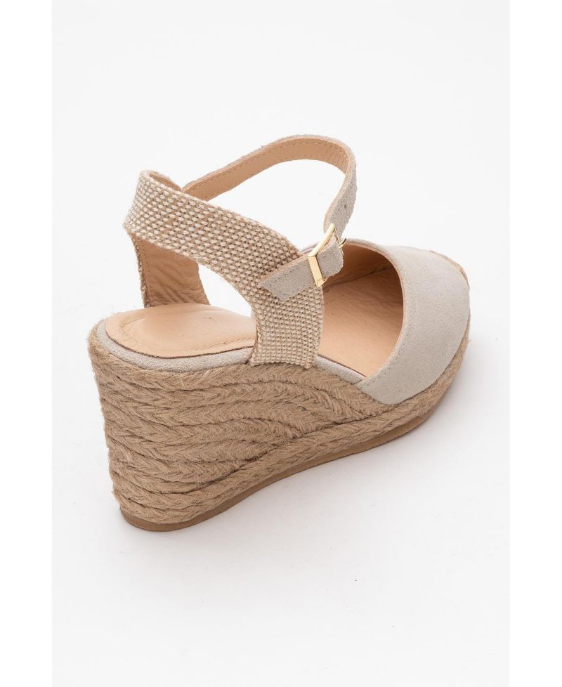 Sinta Suede Leather Platform Espadrille (Women)