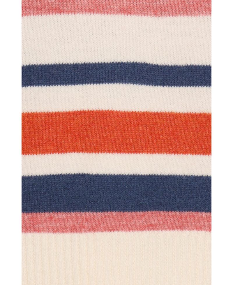 Women's Saski Crewneck Long-Sleeve Striped Sweater