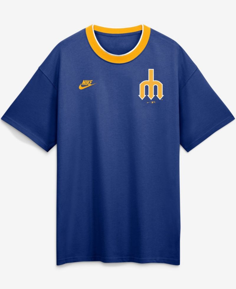 Men's Royal Seattle Mariners Cooperstown Collection Ringer T-Shirt