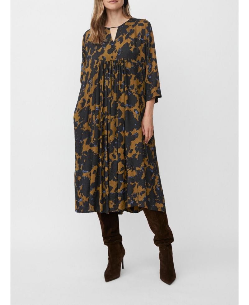 Women's MaNadyne V-Neck A-Shape Midi Dress