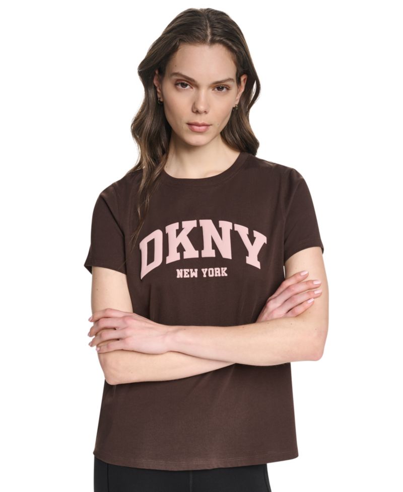 Women's Puff Varsity Logo Relaxed Fit Crew Neck Tee