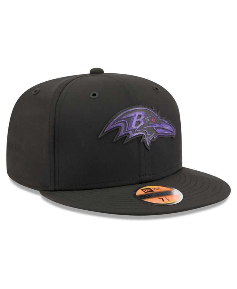 Men's Black Baltimore Ravens 2026 Sideline 59FIFTY Fitted Hat