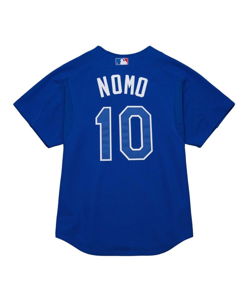 Men's Hideo Nomo Royal Distressed Los Angeles Dodgers Cooperstown Collection 2004 Batting Practice Jersey