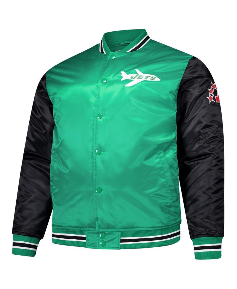 Men's Kelly Green New York Jets Team Satin Jacket
