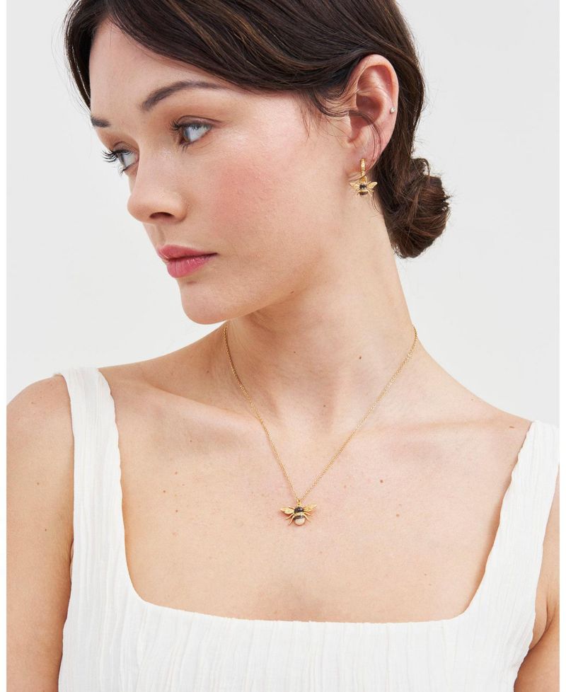 Honey Bee Enamel Necklace