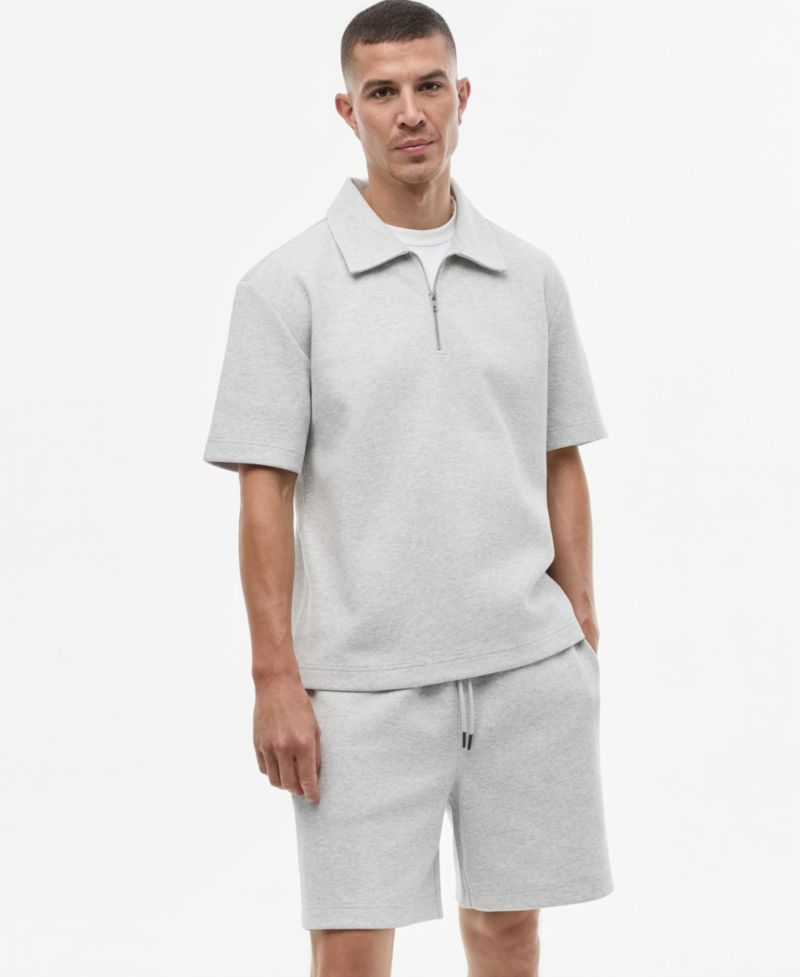 Men's Quarter-Zip Sweatshirt Polo
