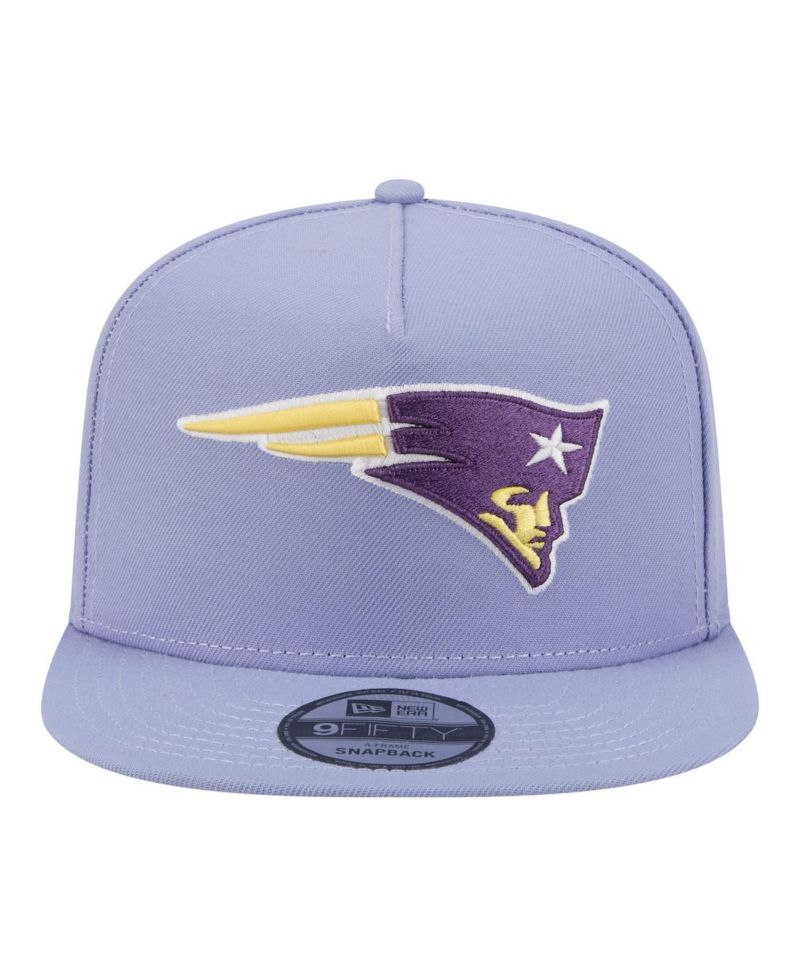 Men's Lavender New England Patriots Bloom A-Frame 9FIFTY Snapback Hat