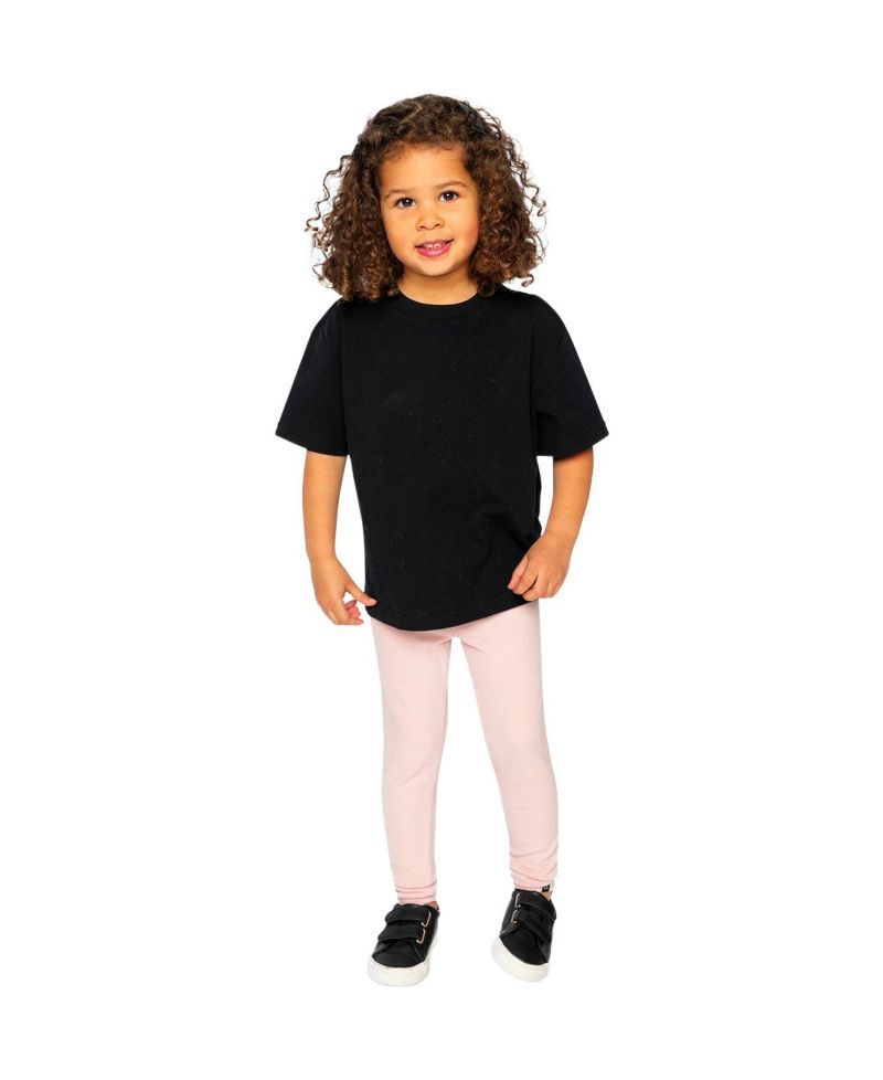 Little and Big Girl 6-14 Heavy Jersey Wide Short Sleeve T-Shirt
