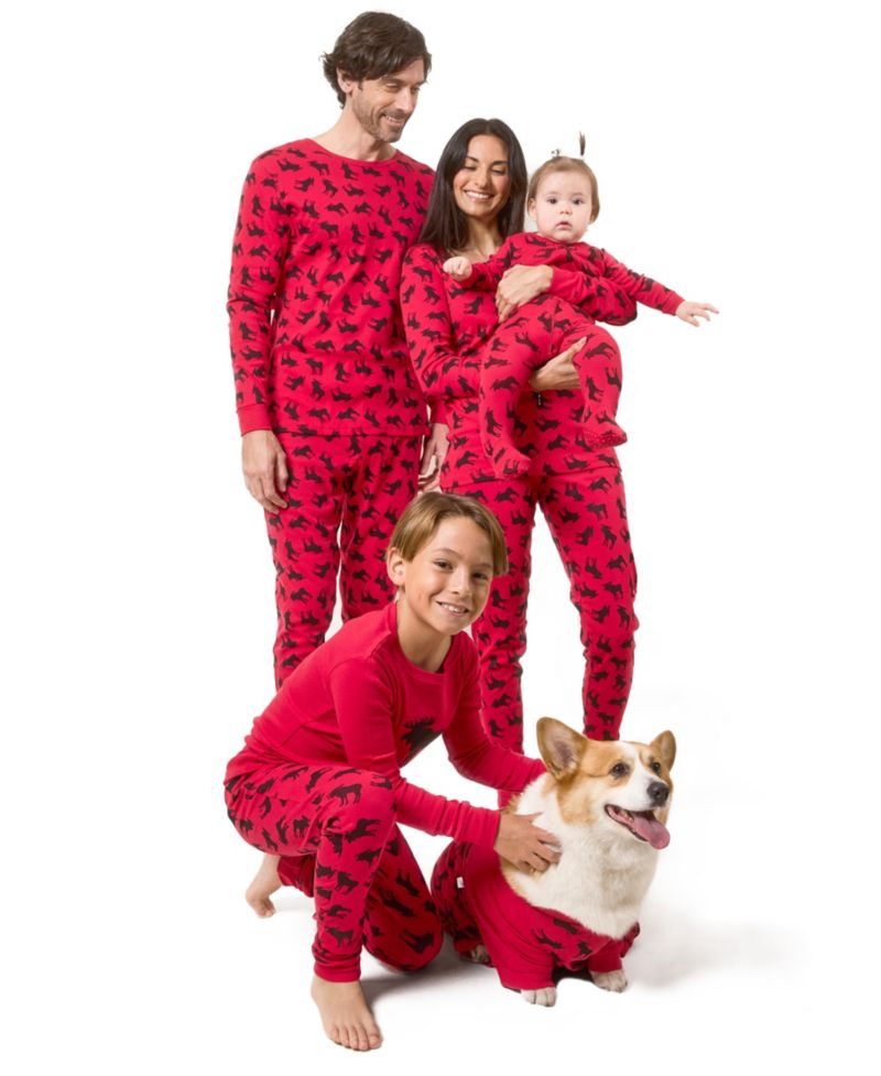 Baby 0-24M Footed Cotton Holiday Pajamas