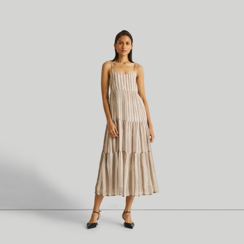 Women's Strappy Tiered Maxi Dress