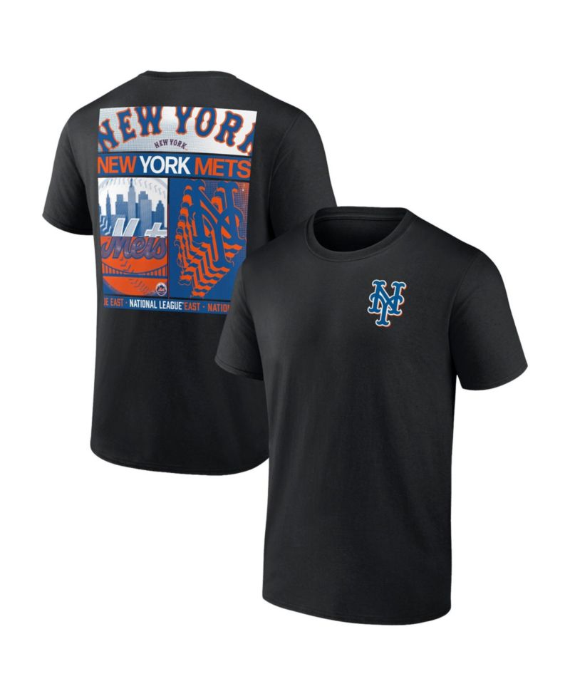 Men's Black New York Mets Big & Tall Two-Sided Graphic T-Shirt