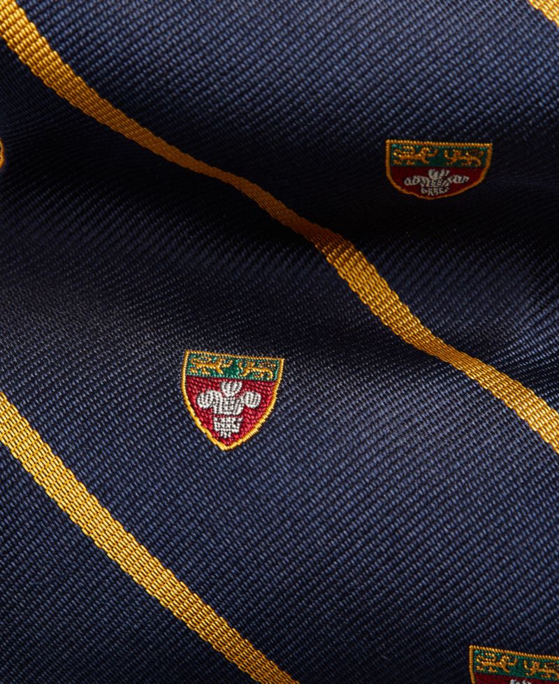 Men's Striped Silk Narrow Club Tie