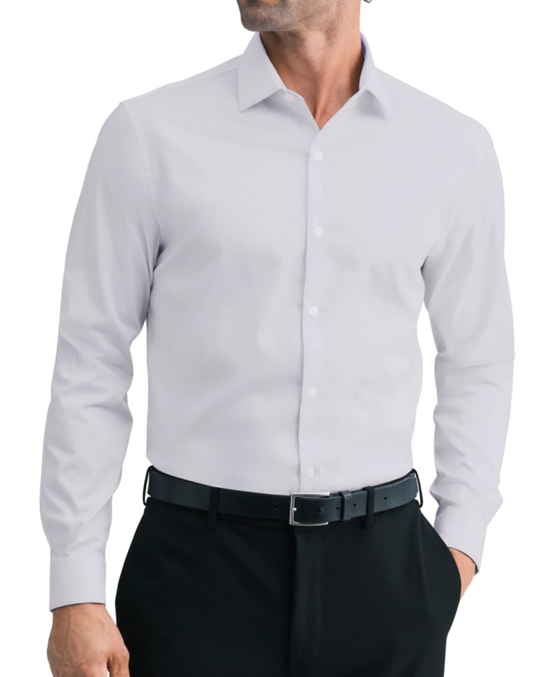 Men's Technicole Slim-Fit Spread-Collar Dress Shirt