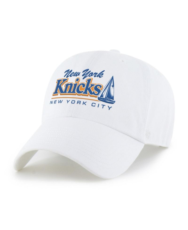 Men's '47 White New York Knicks Boating Clean Up Adjustable Hat