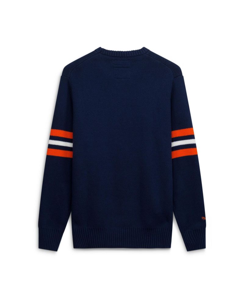 Men's Navy Chicago Bears Head Coach Sweater