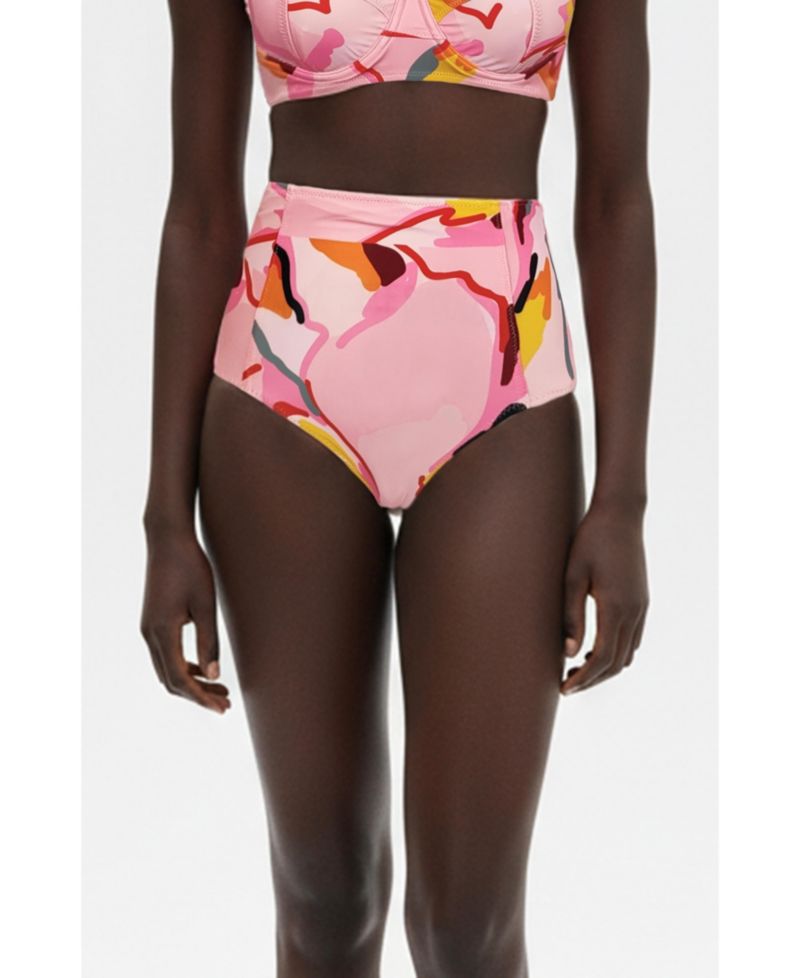 Women's Aurora Bloom High Waisted Bikini Bottom