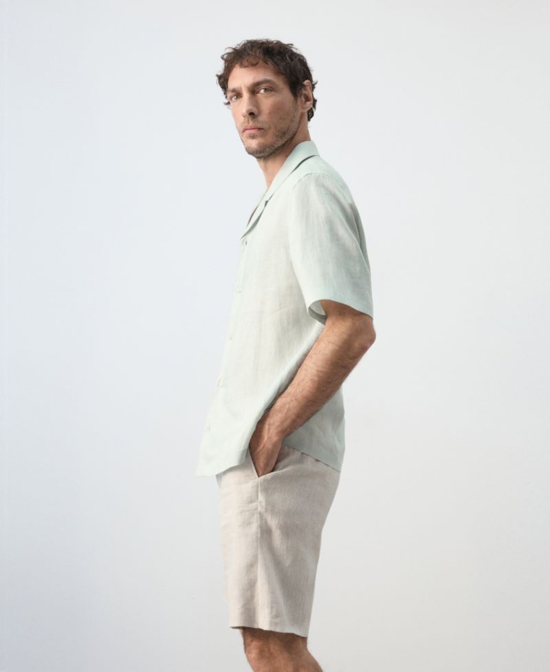 Men's Regular-Fit Linen Shirt