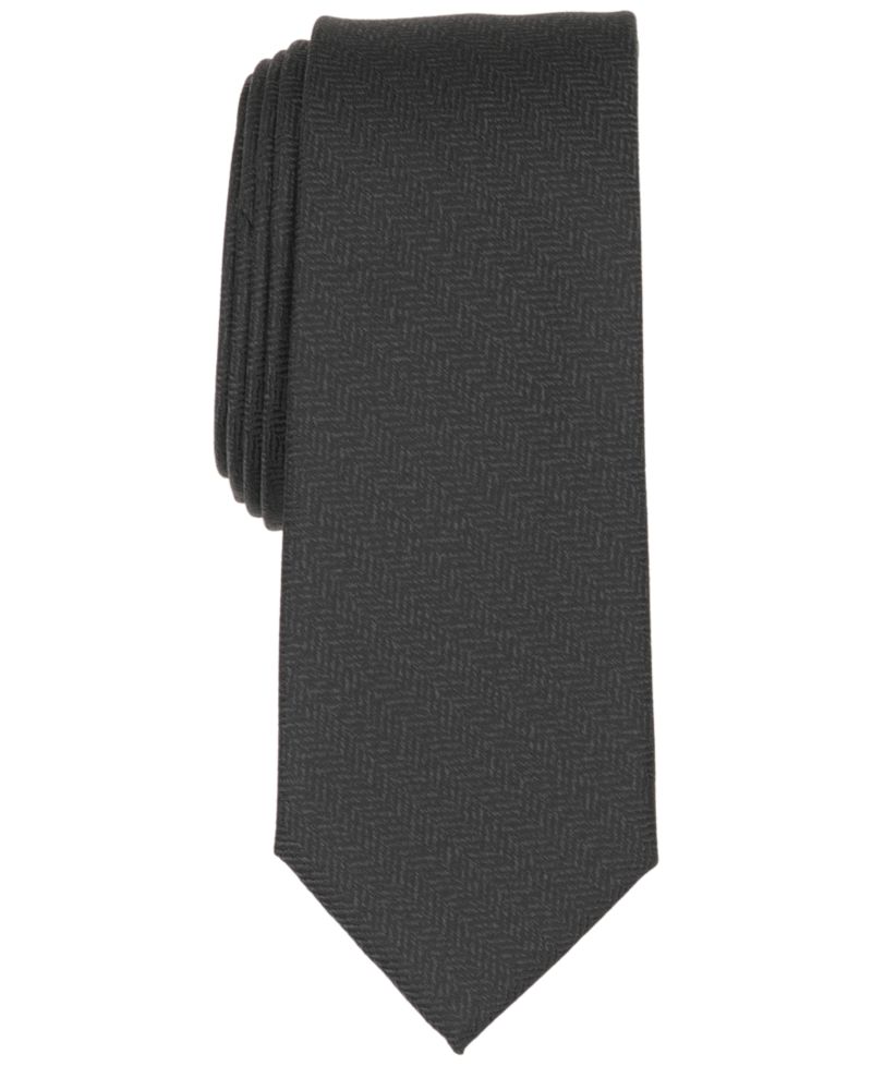 Men's Chevron Tonal Solid Pattern Tie