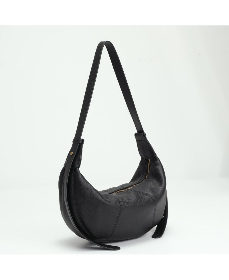 Vera Leather Crescent Bag Half-Moon Hobo Croissant Style Dumpling Shoulder Purse