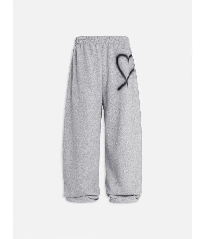 Women's Graffiti Heart Baggy Sweatpants