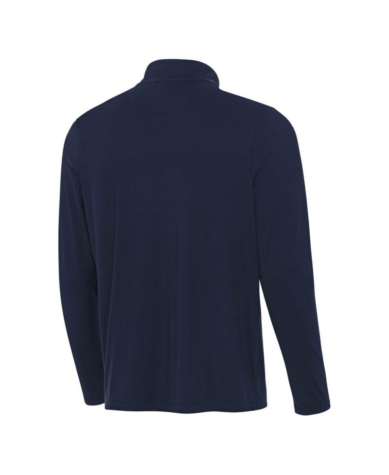 Men's Navy Detroit Tigers Content Quarter-Zip Top