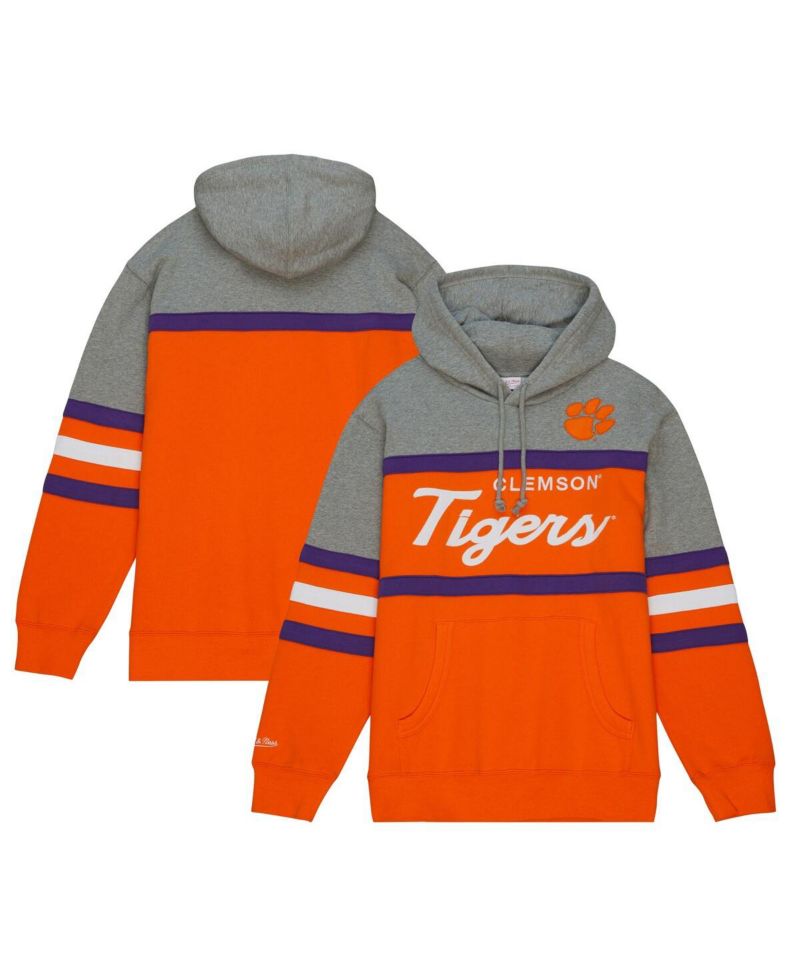 Men's Orange Clemson Tigers Head Coach Pullover Hoodie