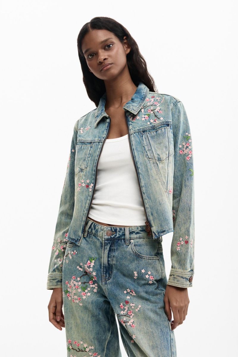 Women's Embroidered denim jacket