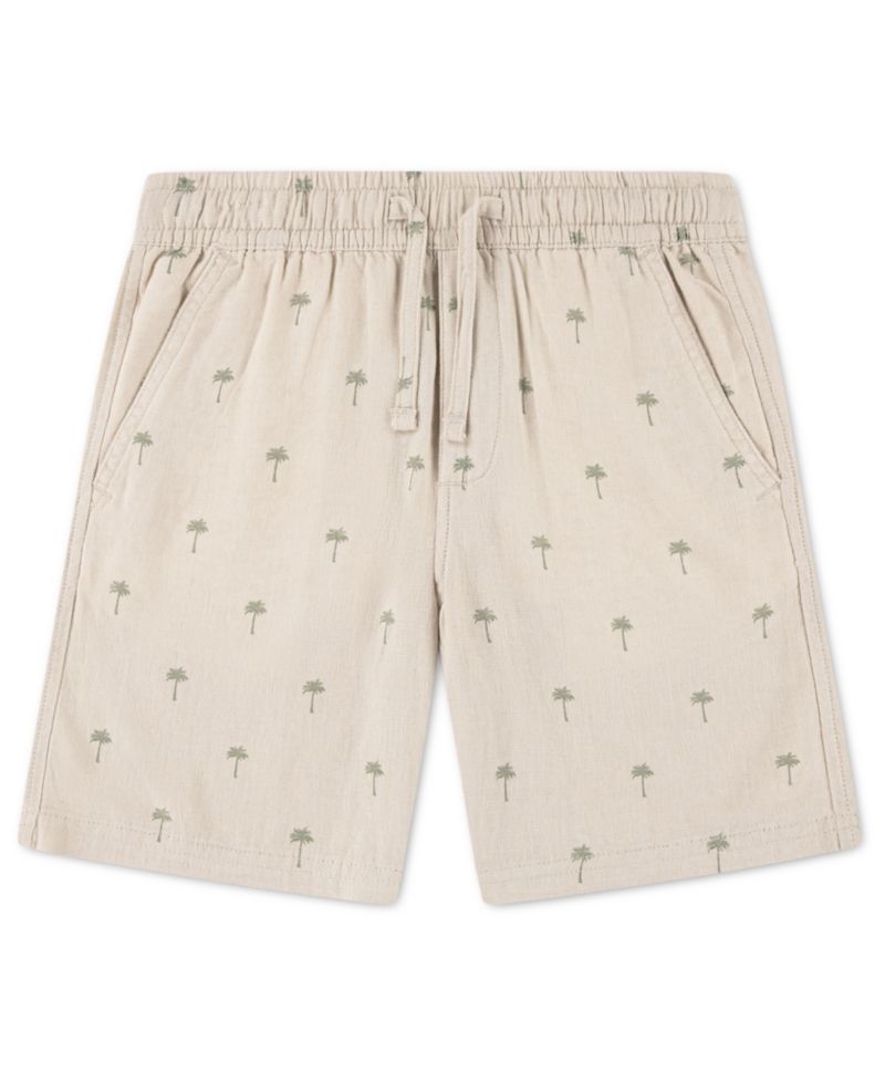 Boys' Pull-On Linen Shorts