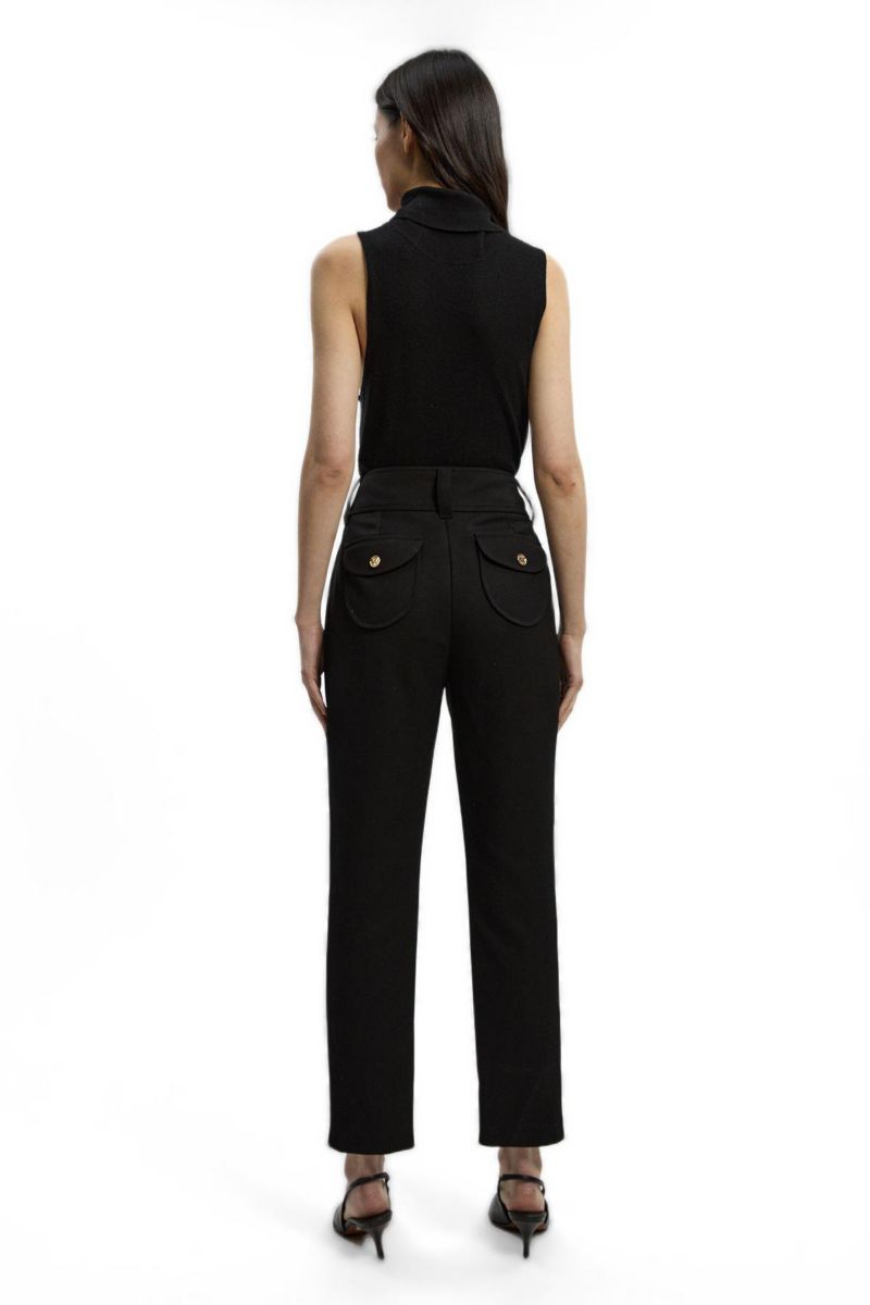 Women's Textured Stretch Straight Leg Trouser